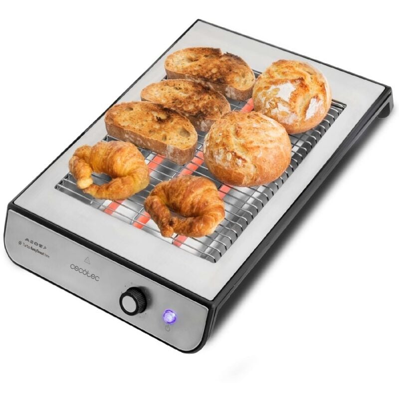 foto del prodotto cecotec tostapane piatto turbo easytoast inox