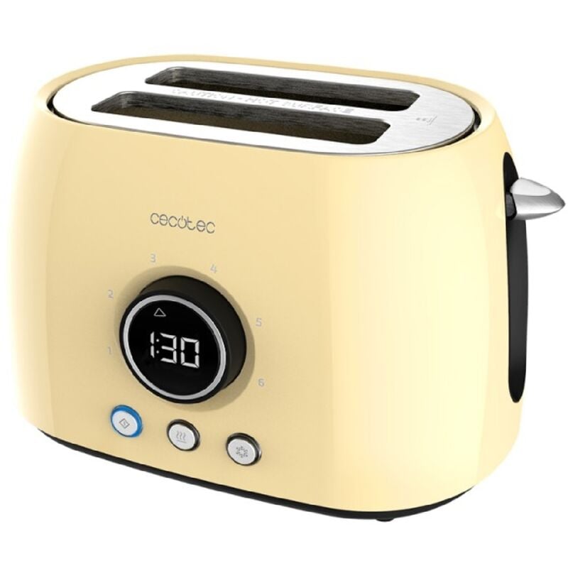 foto del prodotto cecotec tostapane verticale classictoast 8000 yellow double
