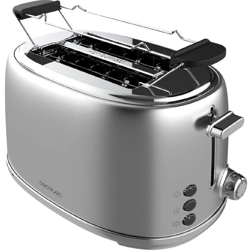 foto del prodotto cecotec tostapane verticale toast taste 1000 retro double inox