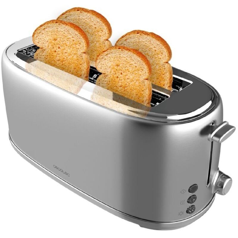foto del prodotto cecotec tostapane verticale toast taste 1600 retro double inox