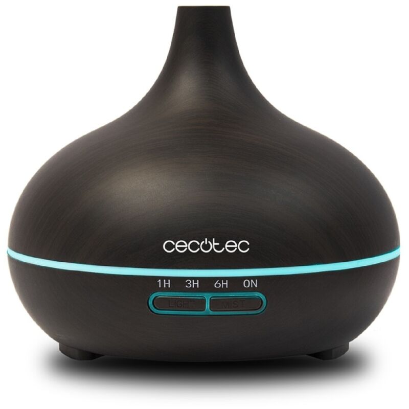 foto del prodotto cecotec umidificatore a ultrasuoni con diffusore de aromi, serbatoio de fino a 300 ml e 7 colori led.