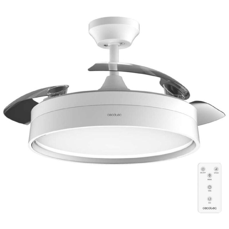 foto del prodotto cecotec ventilatore da soffitto con luce energysilence aero 4200 invisible white