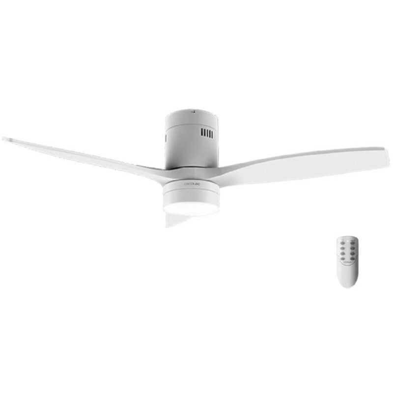 foto del prodotto cecotec ventilatore da soffitto energysilence aero 5600 classic bianco. motore dc 40w, diametro 132 cm, 3 pale, lampada led 18w