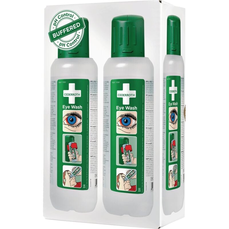 foto del prodotto cederroth - lavaggio oculare 2x500ml bottiglia