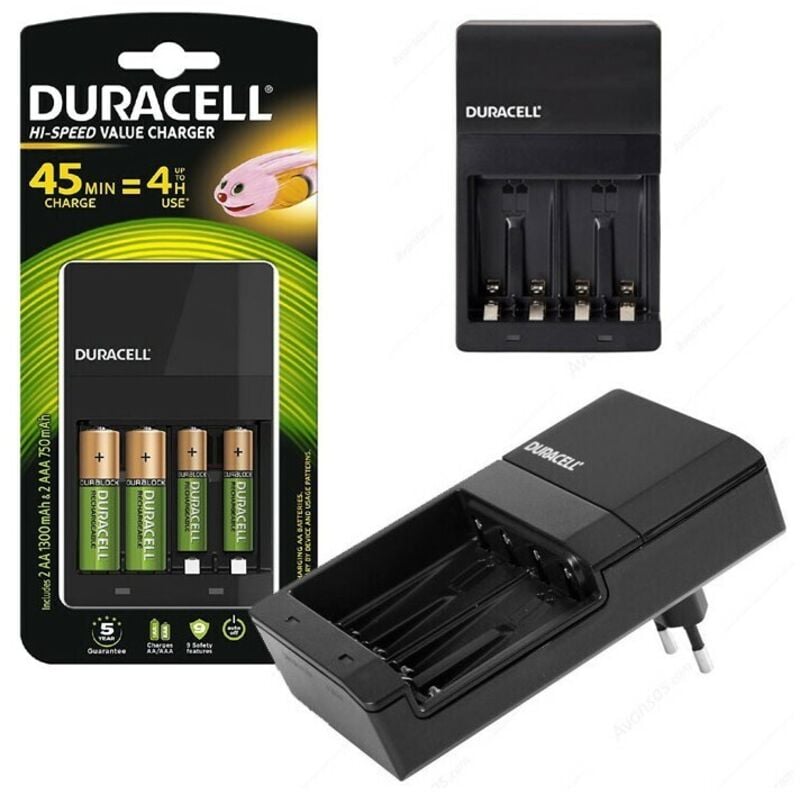 foto del prodotto cef14 caricabatterie universale nimh ministilo aaa , stilo aa duracell