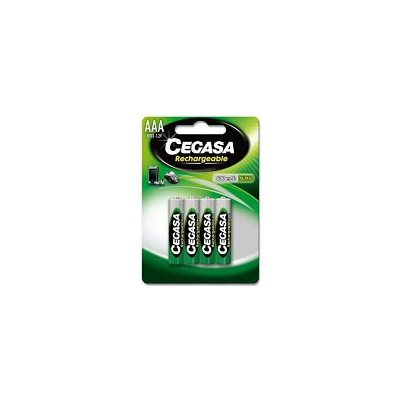 foto del prodotto cegasa batteria ricaricabile hr03 800 mah 1 2v bl.4 pz.