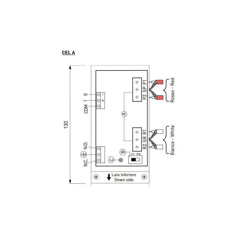 foto del prodotto cela scatola connessione fotocellule 80ma 24v ditec