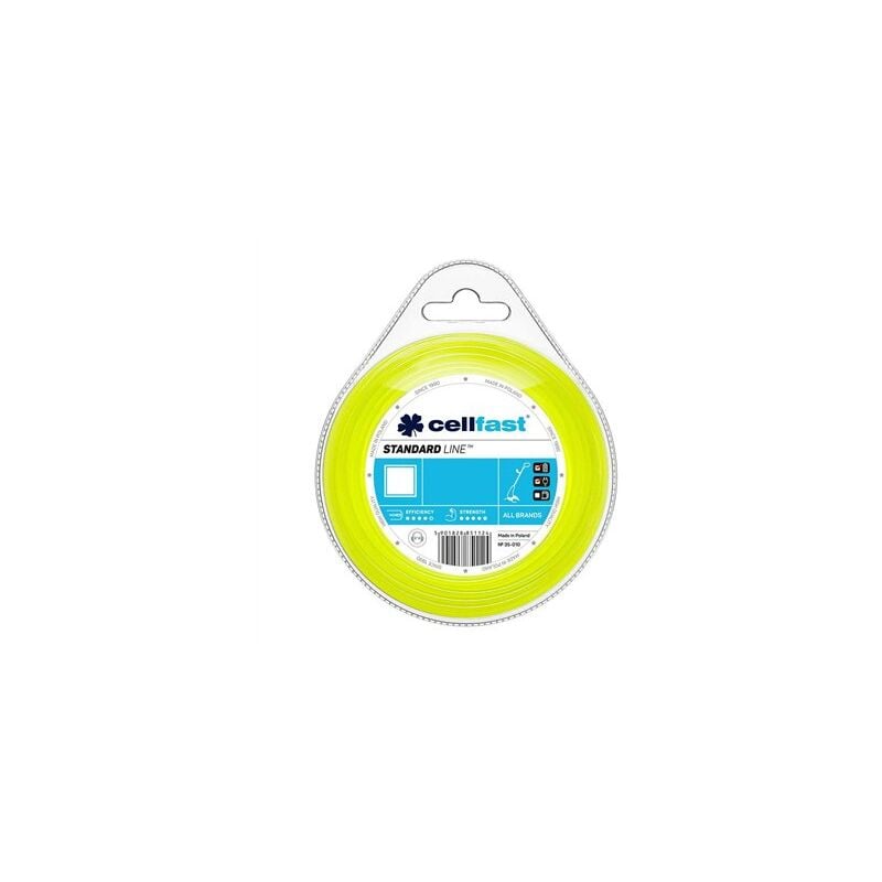 foto del prodotto cellfast filo erogatore per decespugliatore standard quadrato 1,6 mm 15 m