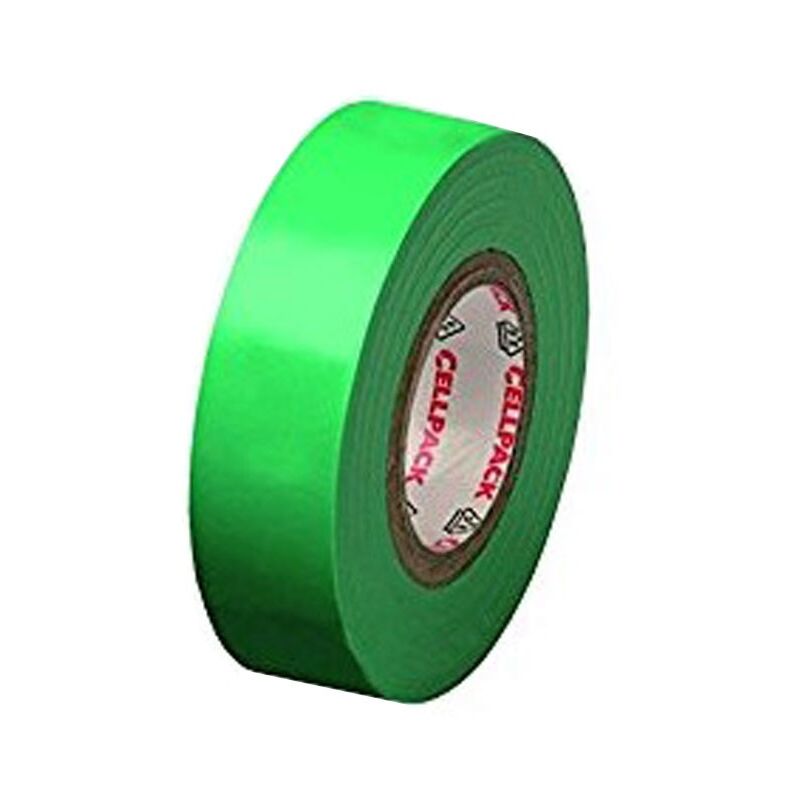 foto del prodotto cellpack nastro isolante in pvc verde no 128 0,15 mmx19 mm 145806
