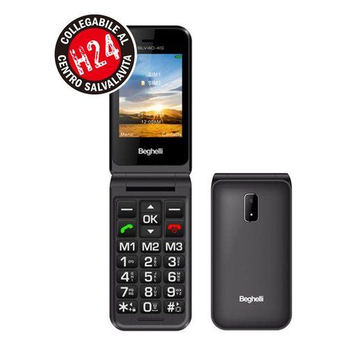 foto del prodotto cellulare beghelli 9208 salvalavita phone slv40 dualsim black black