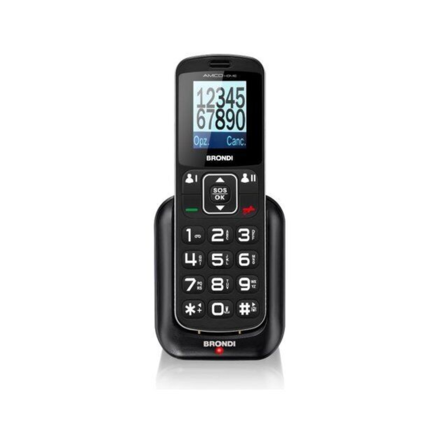 foto del prodotto cellulare brondi amico home duos black italia