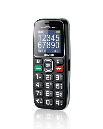 foto del prodotto cellulare brondi amico unico duos black italia
