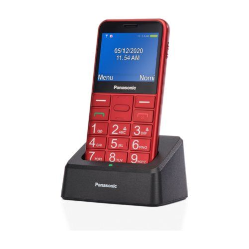 foto del prodotto cellulare panasonic kxtu155exrn kx tu155 senior red