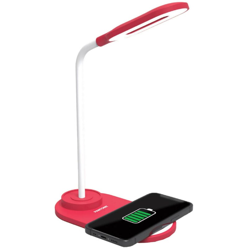 foto del prodotto celly pt-ld001r1 lampada da tavolo rosso
