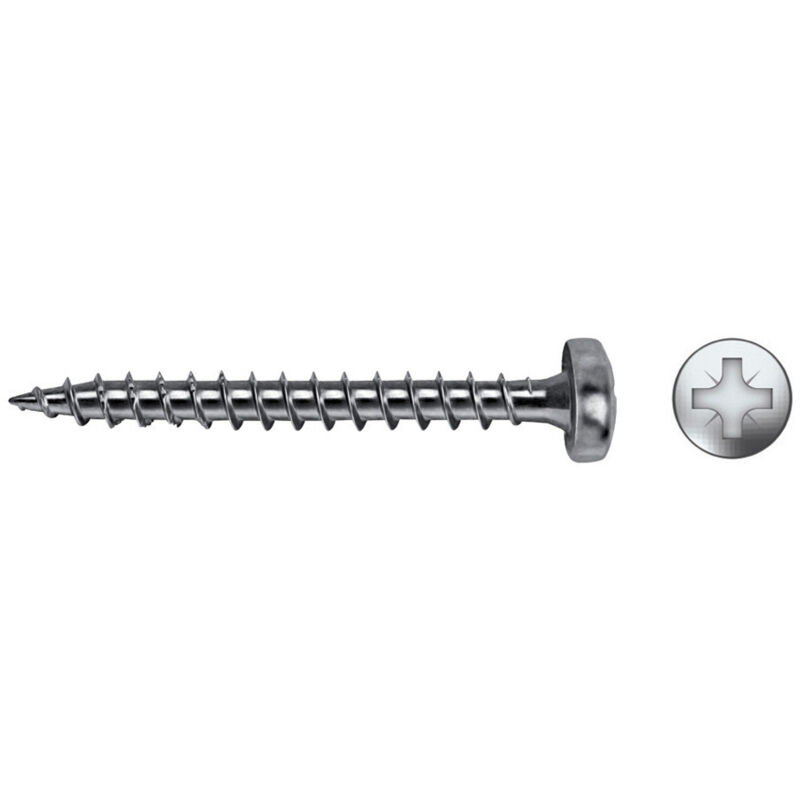 foto del prodotto celo 94525vloxb velox b vite per legno a filettatura piena a testa svasata impronta pz diametro 4,5x25 mm, zincata, 500 pz.