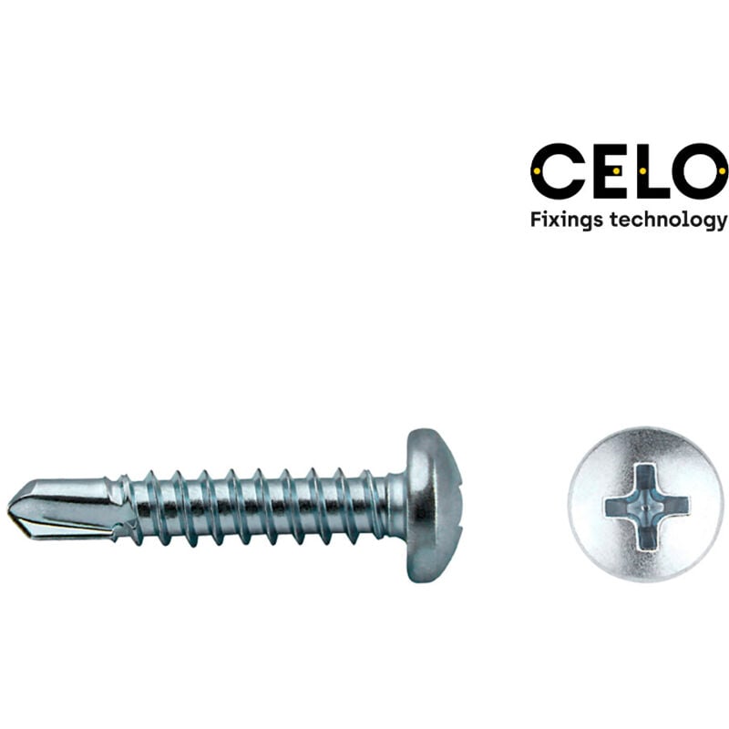 foto del prodotto celo confezione da 100 pezzi punta per trapano alom. philips din ref 7504n 5,5x75 zinco. cello