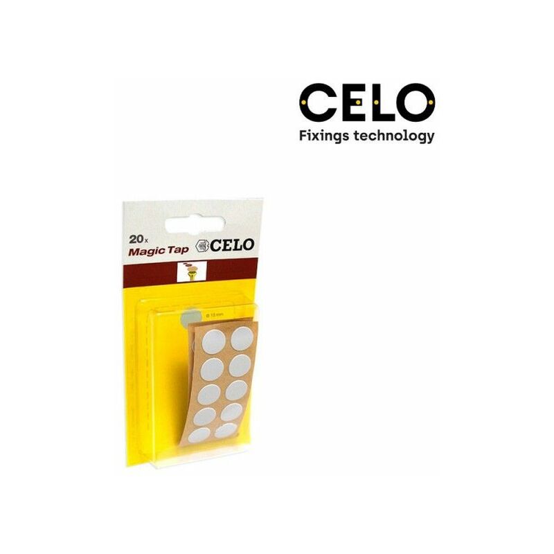 foto del prodotto celo scatola da 10 blister con 20 unit di cappucci adesivi 13mm colore grigio