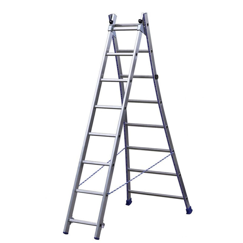 foto del prodotto centaure scala componibile 2 tronchi, altezza max in posizione doppia 2.65m, in posizione da appoggio 4.28m 213210