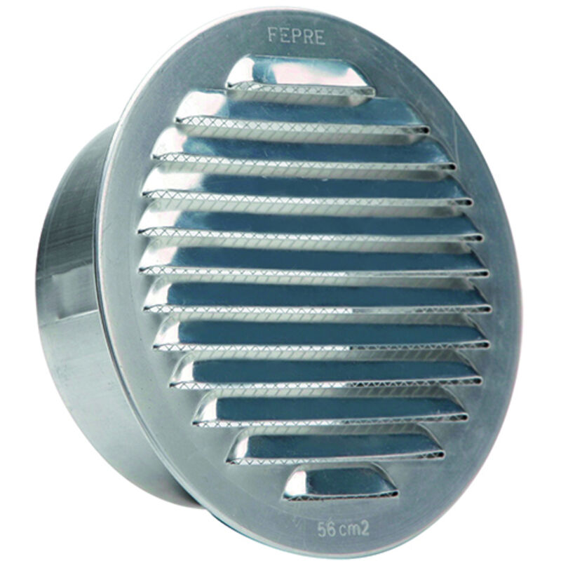 foto del prodotto centrale brico griglia di ventilazione rotonda da incasso a innesto alluminio alluminio 8