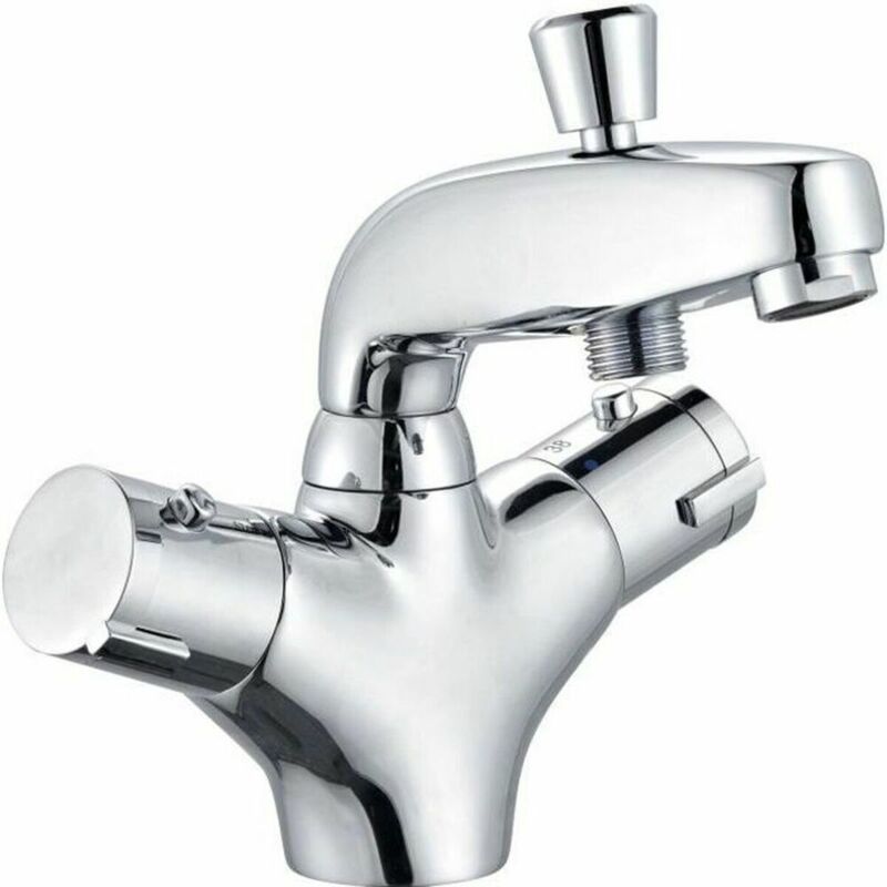 foto del prodotto centrale brico rousseau 4053970 volga 2 miscelatore termostatico bagno doccia cromato