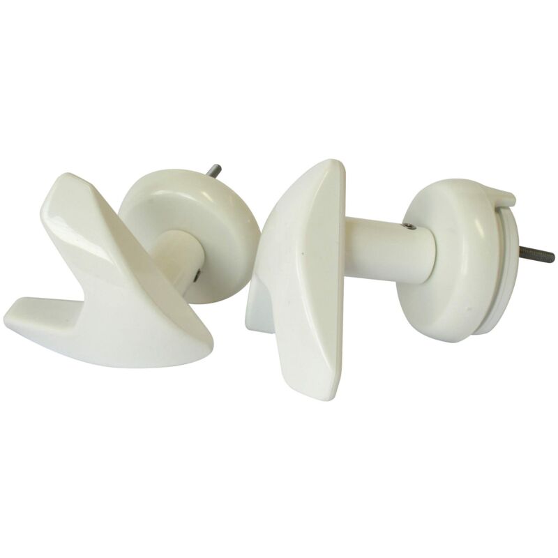 foto del prodotto centrale brico somatherm for you b21816b ganci v per asciugamano asciutto bianco per la vite del tubo piatto