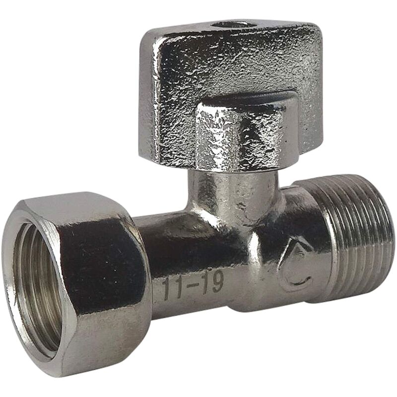foto del prodotto centrale brico somatherm for you rubinetto wc 1 4 di giro a destra nickel m12 17 3 8 dado prigioniero 12 17 3 8 