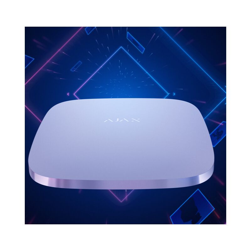 foto del prodotto centrale di allarme aj hub2plus w ajax professionale ethernet, wi fi e 4g dual sim grado 2 e comunicazione a 868 mhz