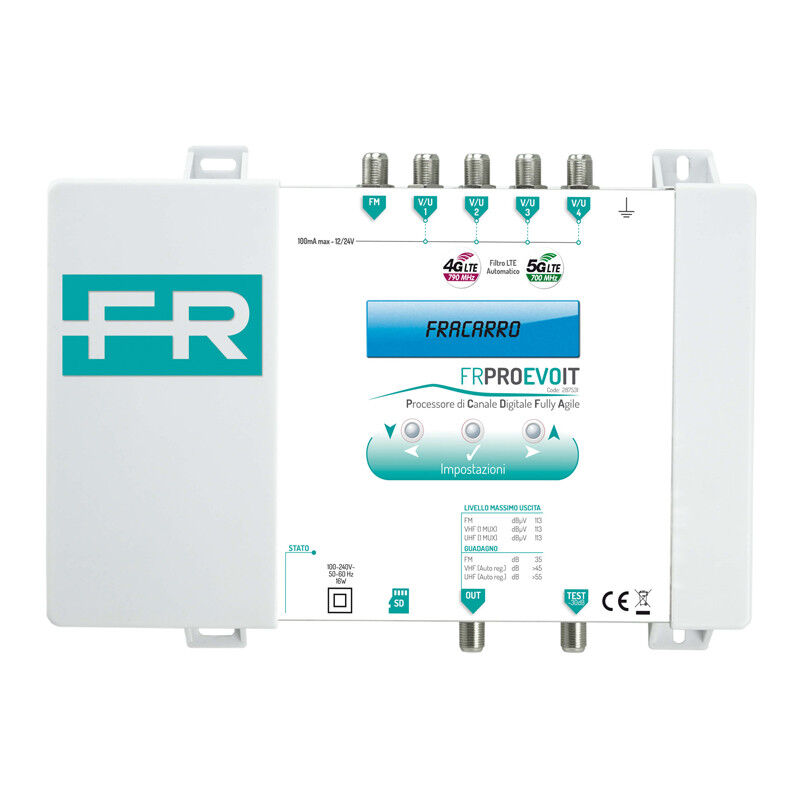 foto del prodotto centrale digitale fracarro frpro evo it programmabile 4 ingressi 113db 287531