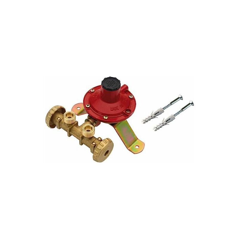 foto del prodotto centralina gas gpl x 2 bombole con regolatore bassa pressione 7 kg mondial 2621