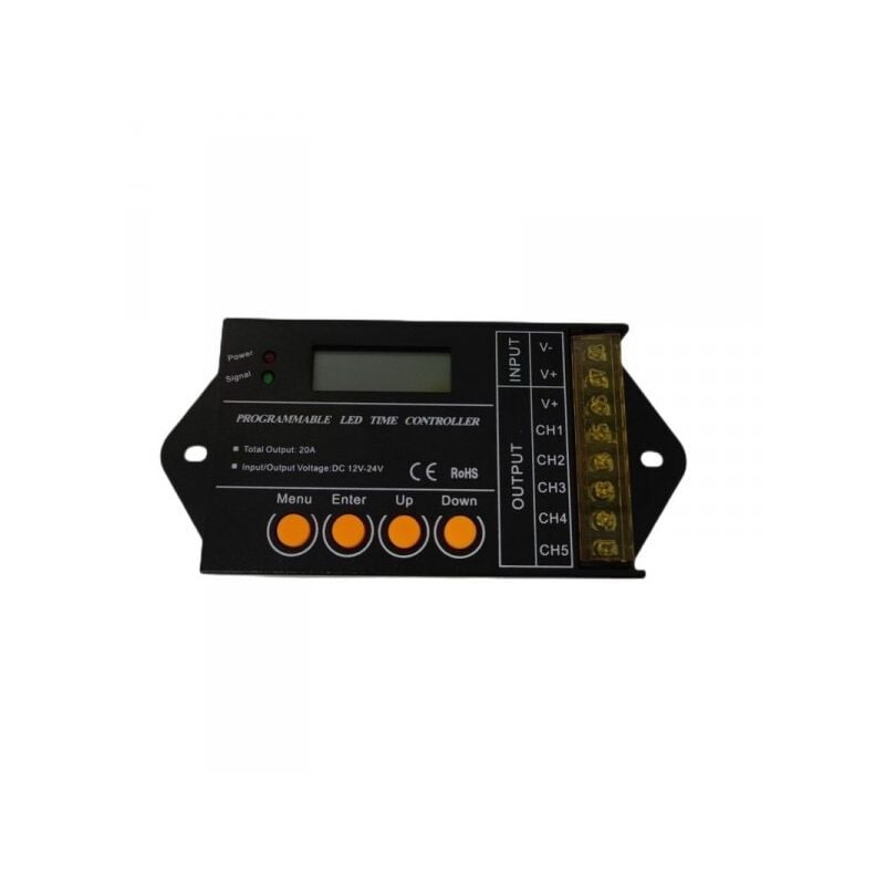 foto del prodotto centralina led timer alba tramonto programmabile time led controller per acquari canarini serre tc420