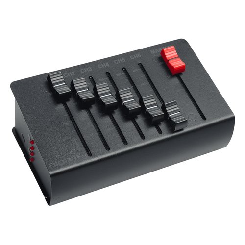 foto del prodotto centralina luci dmx dmx6 plus mixer lightning a 6 canali black 18700122
