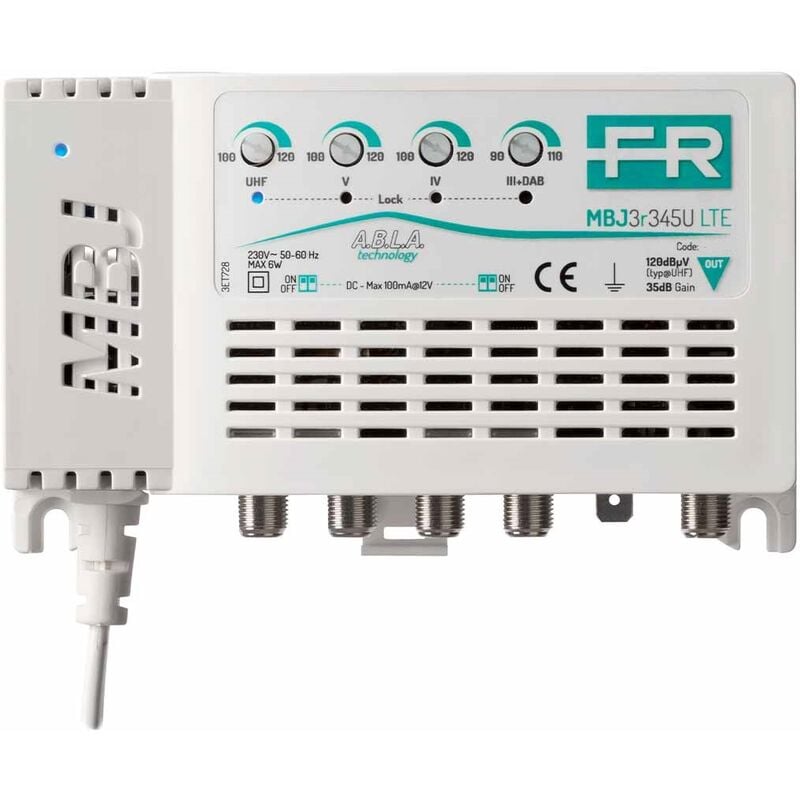 foto del prodotto centralino 4 ingressi iii dab, iv, v, uhf da interno guadagno 20db 223618