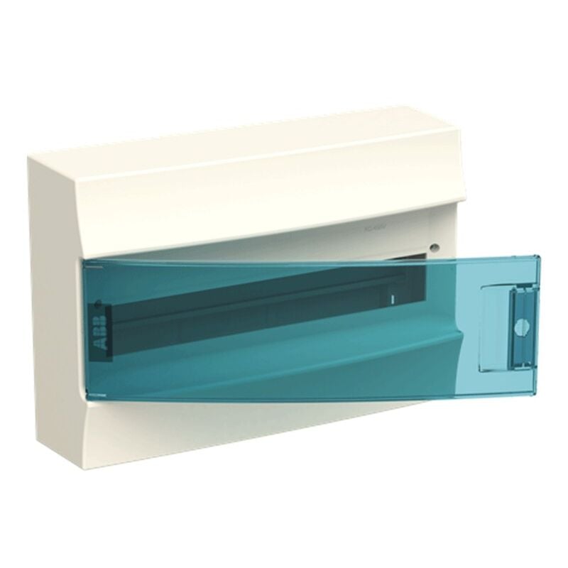 foto del prodotto centralino abb da parete 18 moduli ip41 porta blue petrol bianco 41p18x12