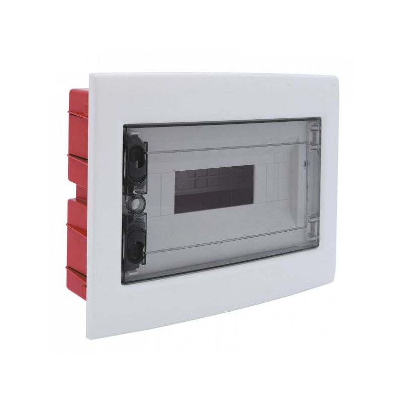 foto del prodotto centralino da incasso 12 moduli con portello fum e telaio estraibile, bianco, 330x255x80 mm, ideale per installazioni elettriche domestiche e