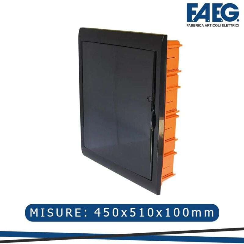 foto del prodotto centralino da incasso 54p nero 450x510x100mm ip40