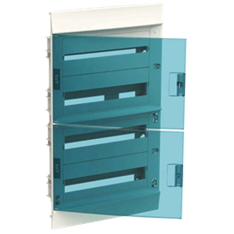 foto del prodotto centralino da incasso abb 72 moduli ip41 porta blue petrol bianco 4 file 41a18x42