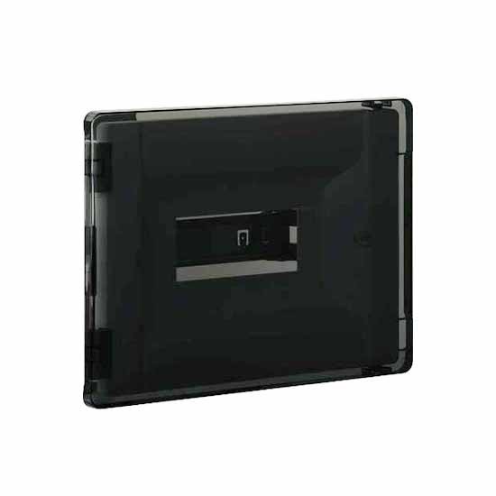 foto del prodotto centralino da incasso in resina fumè 18 moduli din bticino f315p18