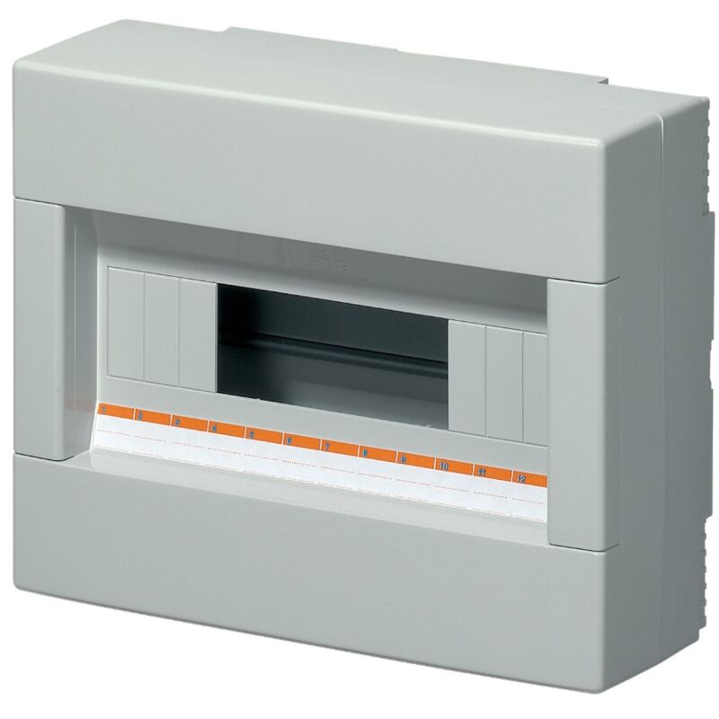 foto del prodotto centralino da parete, 12 moduli, con morsettiera 6x10mm, grigio, ip40 elettrocanali ec61012e
