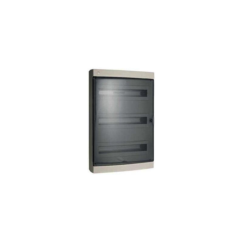 foto del prodotto centralino da parete 54 moduli bianco con portello trasparente fum 396x526x112mm ip40 faeg fg14454