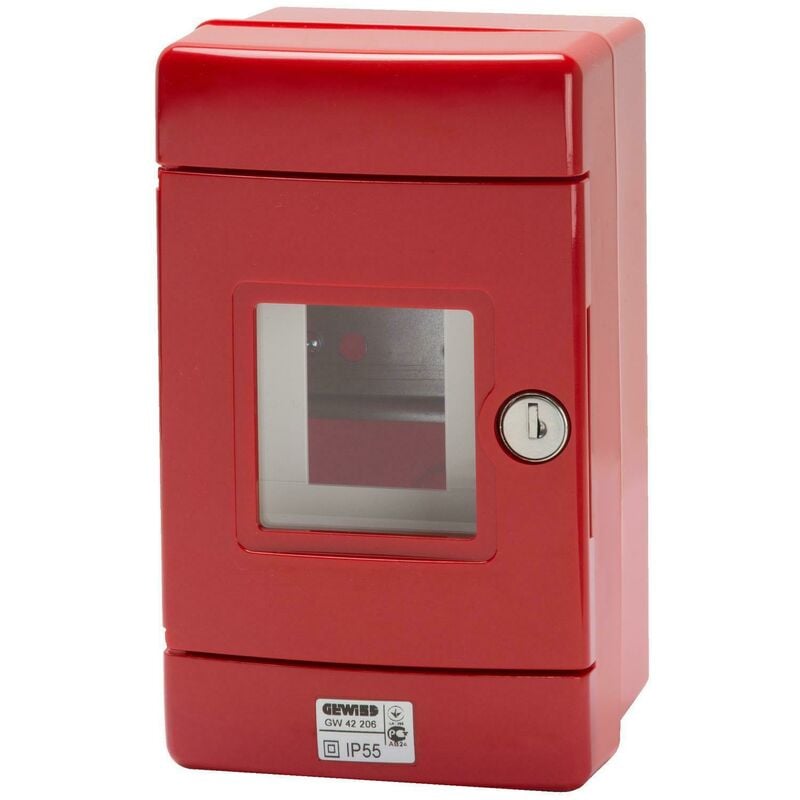 foto del prodotto centralino stagno per emergenza con guida din 4 moduli en50022 gw42206 gewiss