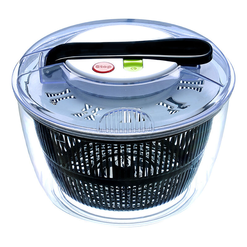 foto del prodotto centrifuga per insalata di grande capacit , facile da centrifugare, per lavare e asciugare le verdure, con funzione di arresto con un pulsante