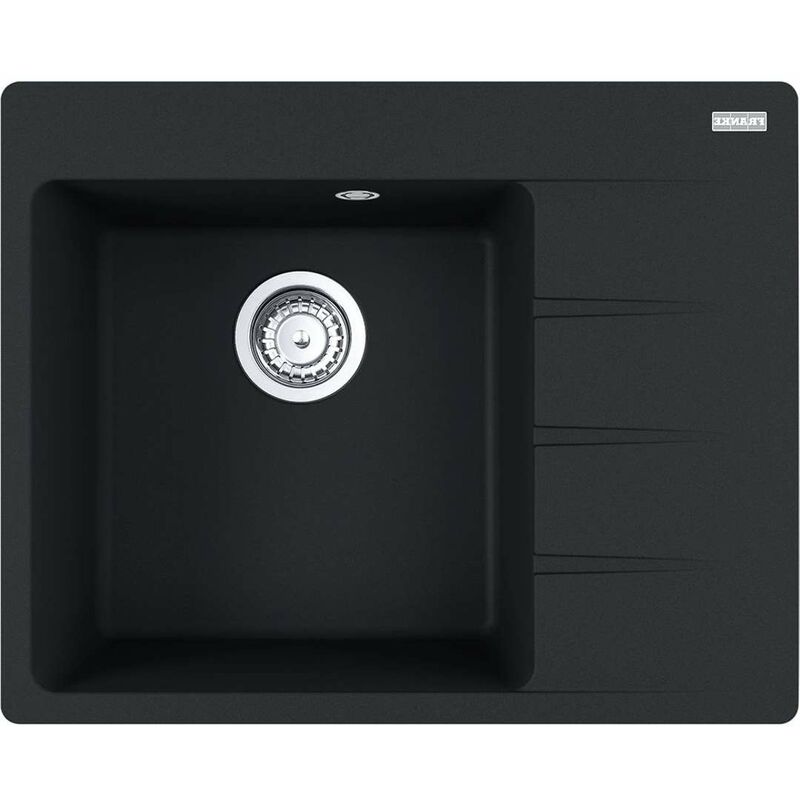 foto del prodotto centro lavello in fragranite cng 611 62 tl 2, 62x50 cm, nero opaco 114.0637.495 franke