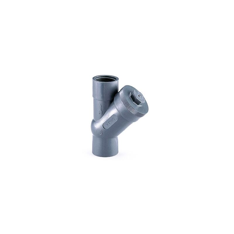 foto del prodotto centrocom valvola di ritegno a palla dn 1 1 2, attacco ff. corpo pvc. sfera alluminio rivestimento nbr nitrile 149b3448