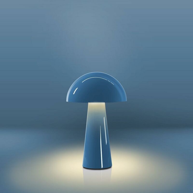 foto del prodotto century centry lampada da tavolo coco ricaricabile base pg blu avio 1.50w coblug 152527