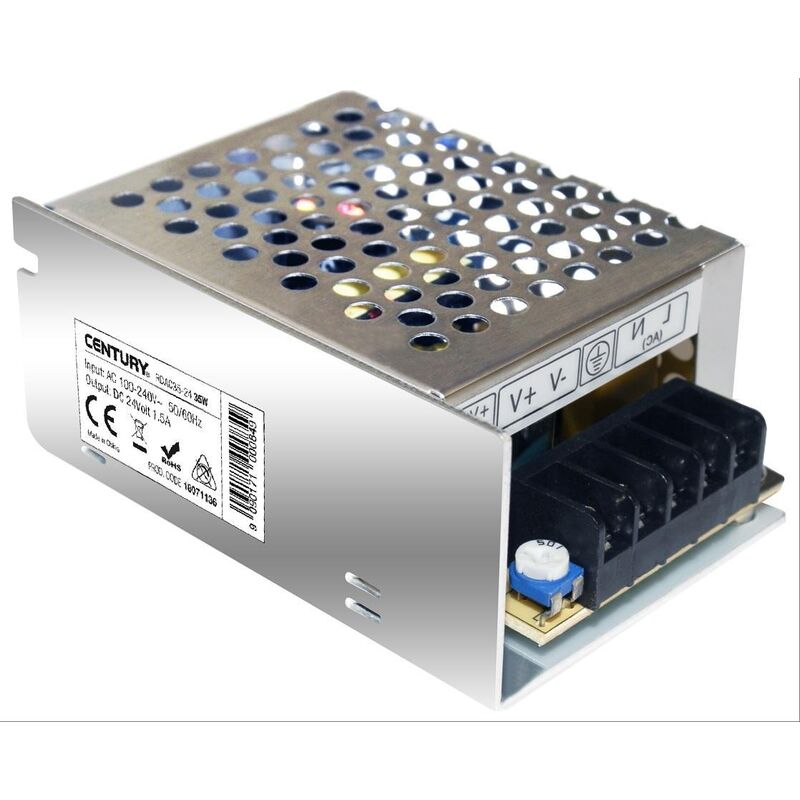 foto del prodotto century driver strip led 40w ip20 alimentatore per strisce led rdac35 24