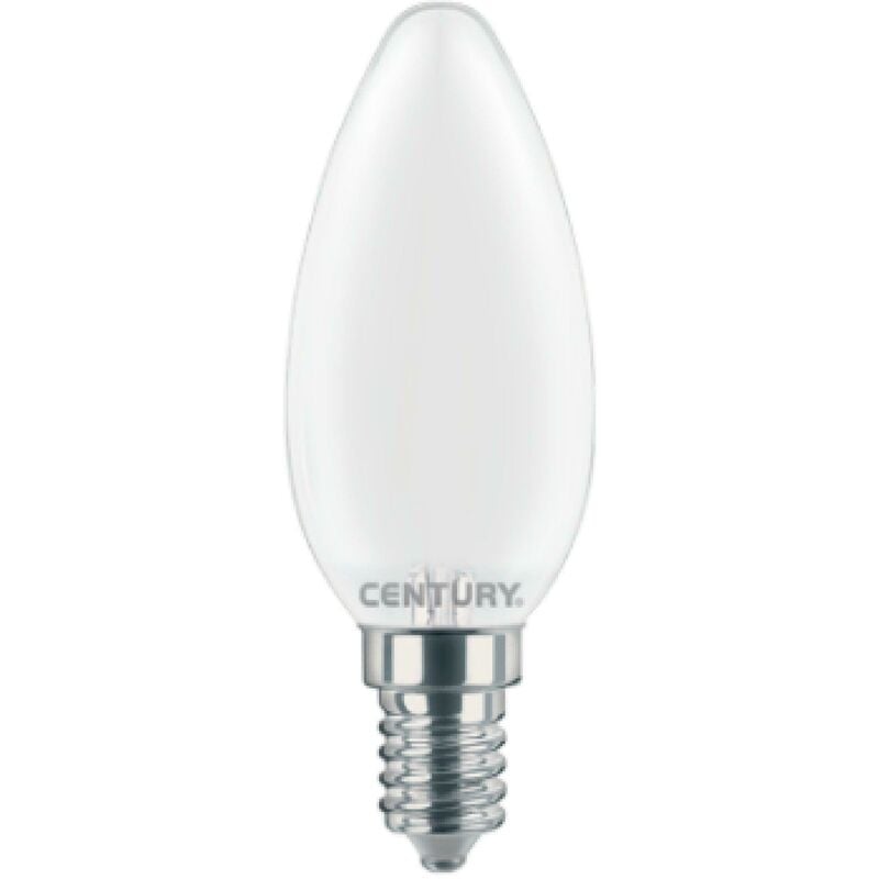 foto del prodotto century lampadina filamento candela led incanto satinata 6w e14 6000k insm1 061460