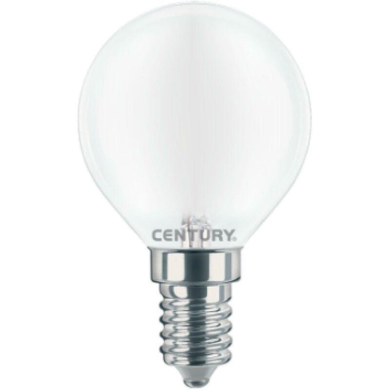 foto del prodotto century lampadina filamento sfera led incanto saten 6w 6000k e14 insh1g 061460