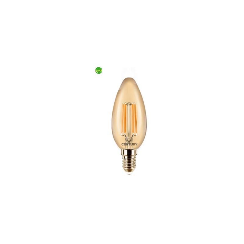 foto del prodotto century lampadina led colpo di vento incanto epoca ambra 4 w 30 w e14 2.200 k dimmerabile