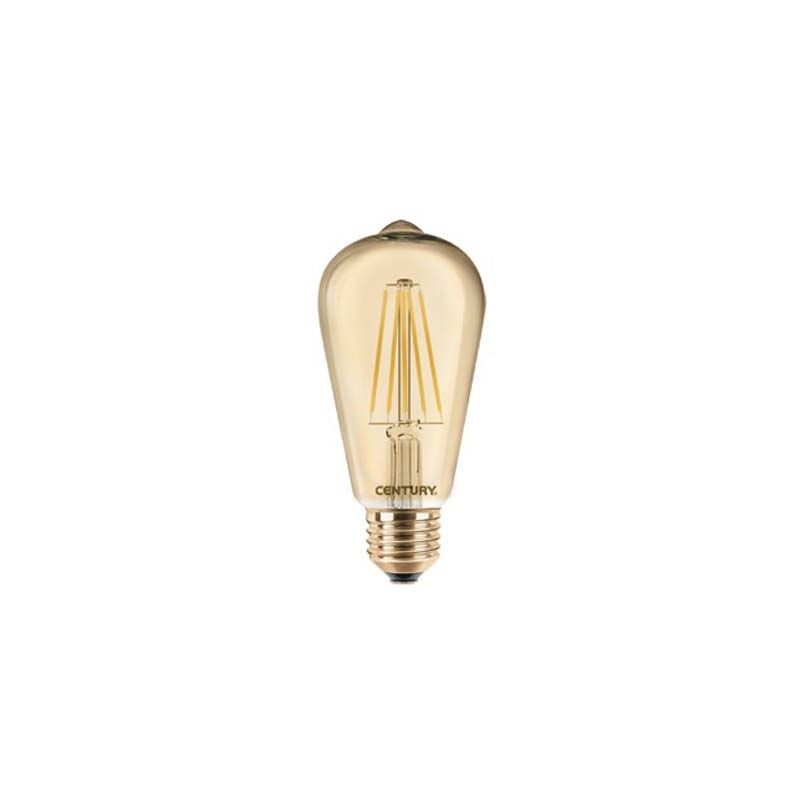 foto del prodotto century lampadina led tubolare incanto epoca ambra 8 w 50 w e27 2.200 k 