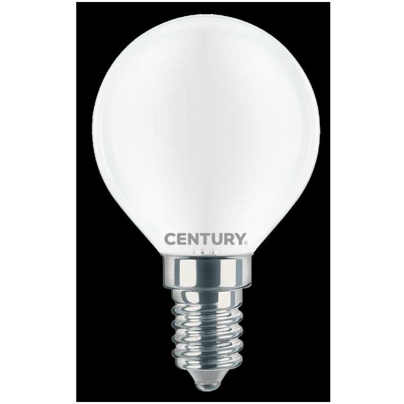 foto del prodotto century lampadina sfera filamento led incanto saten 4w e14 3000k insh1g 041430